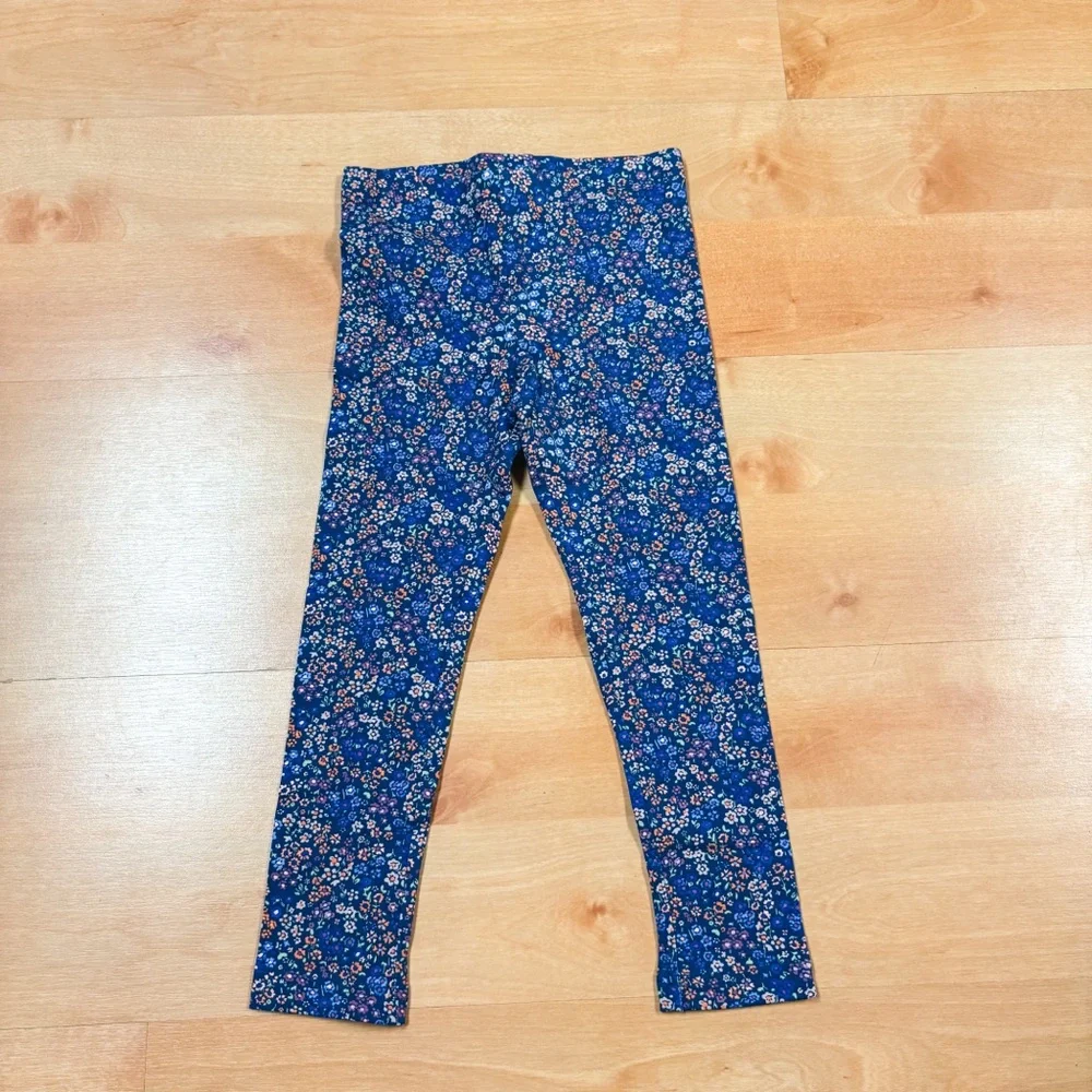 NWT Carters 2-Piece Orange & Blue Floral Kindness Matters Top & Legging Set 6/6X